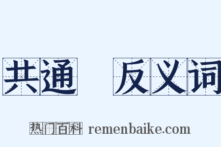共通點反义词是什么意思的图片